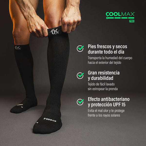 Podoks Calcetines Biomecânicos Confort H6 Pernas Cansadas Pretos TS