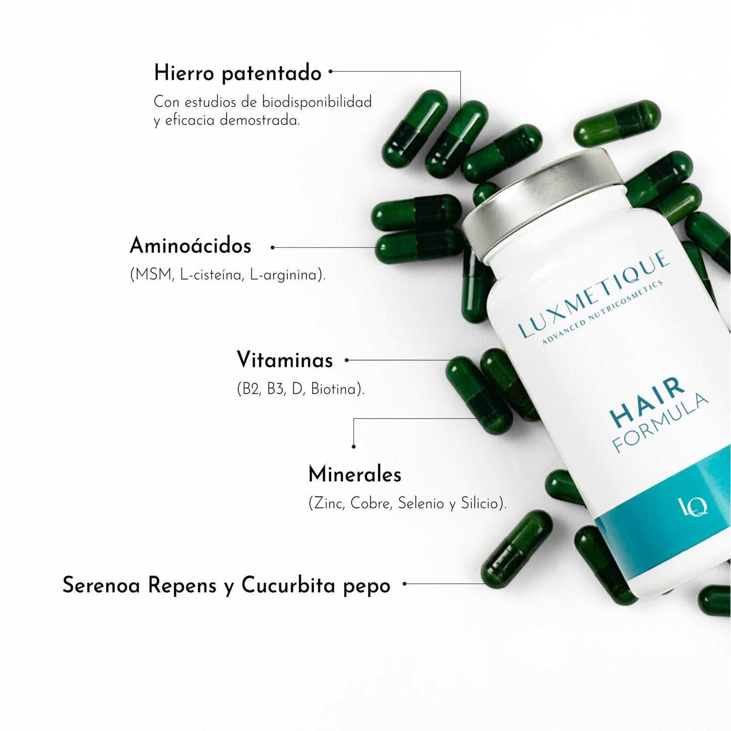 LUXMETIQUE Fórmula Capilar 60 cápsulas