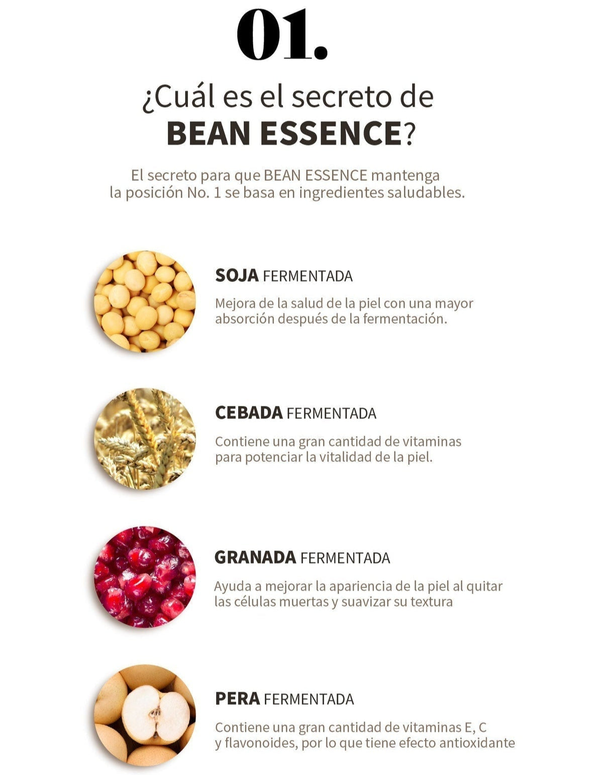 Mixsoon Bean Essence Vegan Schneckenpeeling-Fluid für das Gesicht 50ml