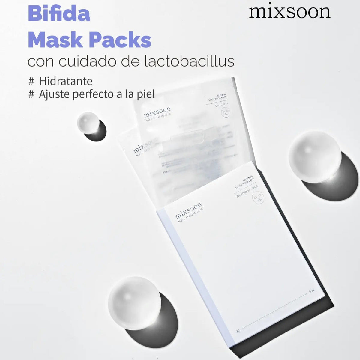Mixsoon Bifida Mask Pack Gesichtsmaske Blatt 5 Einheiten