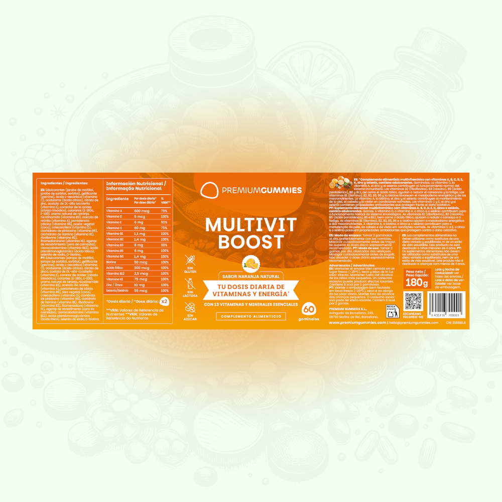 Premium Gummies Multivit Boost Multivitamin – 60 Gummies