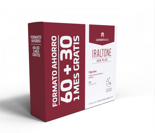 Iraltone AGA Plus Complemento Alimentar 60 cápsulas + 30 cápsulas de oferta