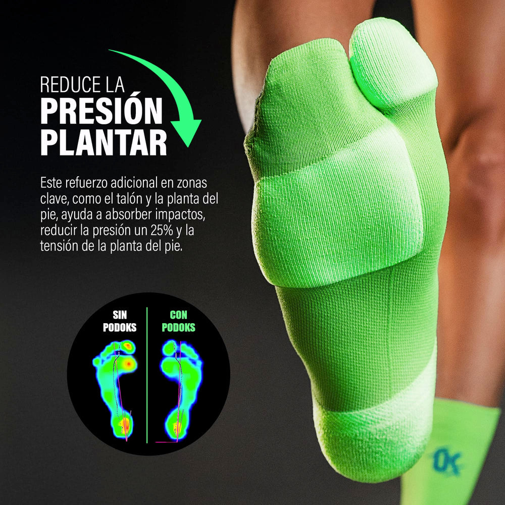 Podoks Biomechanical Running Socks H2 Green TXL
