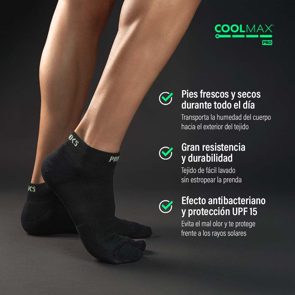 Podoks Calcetines Biomecánicos Running H2 Negros TS