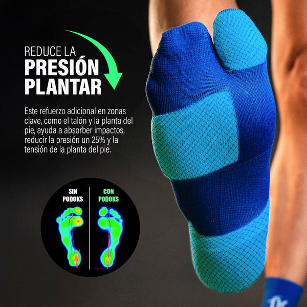 Podoks Calcetines Biomecânicos Running H3 Pro Azul Royal TM