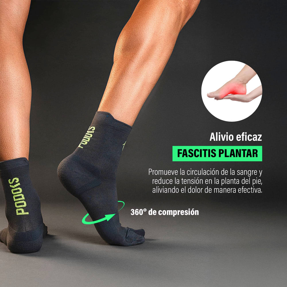 Podoks Biomechanical Running Socks H3 Pro Dark Gray TS