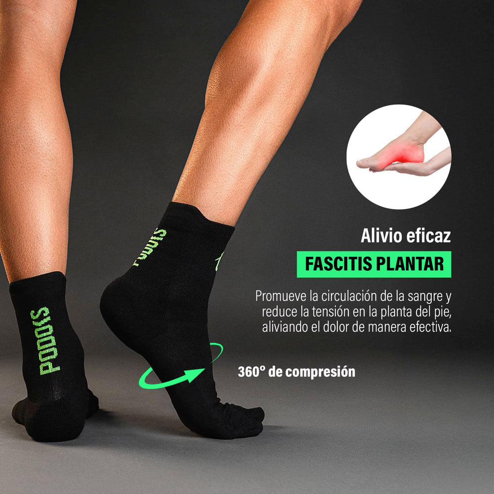 Podoks Biomechanical Running Socks H3 Pro Black TS
