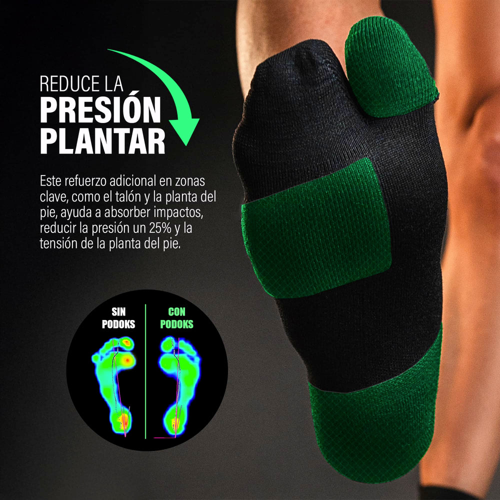 Podoks Biomechanical Running Socks H3 Pro Black TS