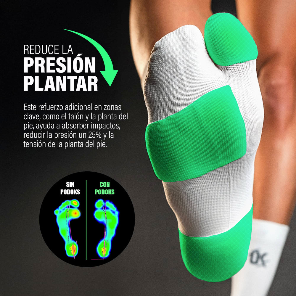 Podoks Biomechanical Running Socks H2 White TS