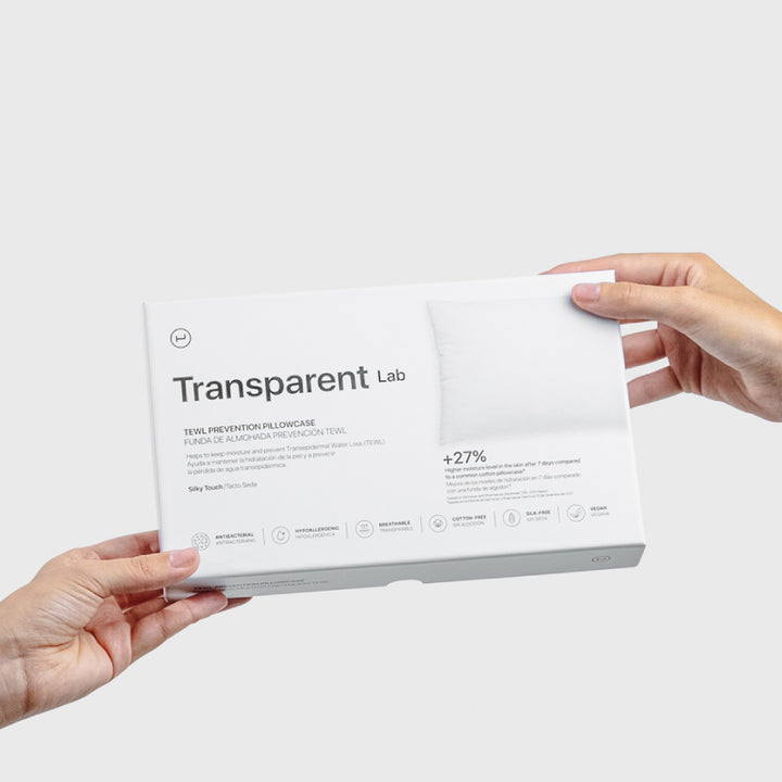 Funda de Almofada Lab Transparente King Size 50x90cm
