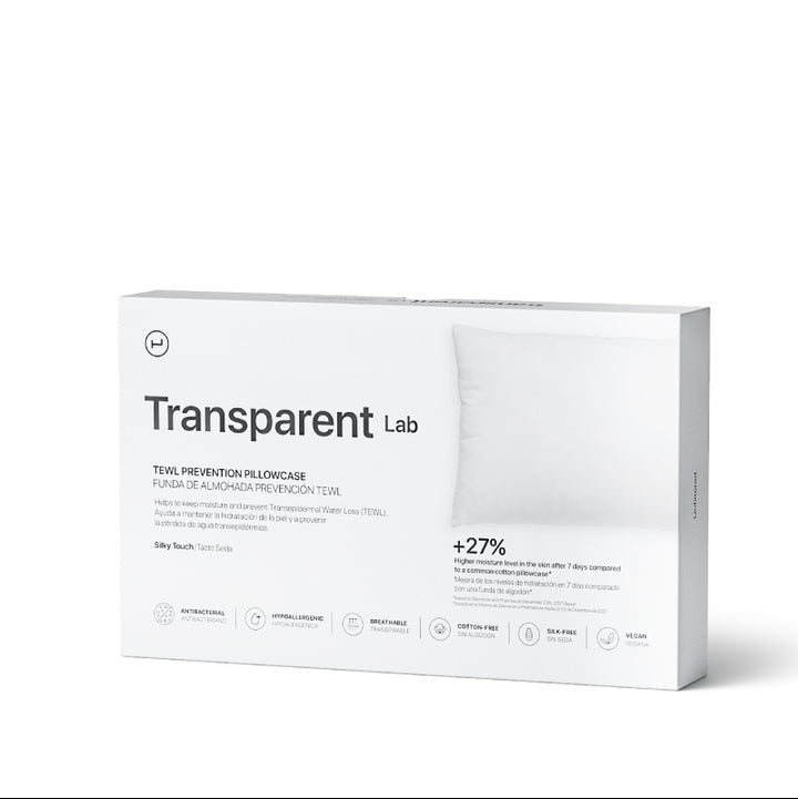 Funda de Almofada Lab Transparente King Size 50x90cm