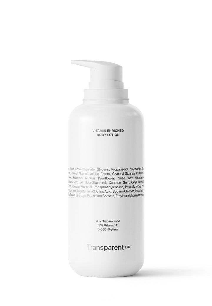 Transparent Lab Loção Corporal Enriquecida com Vitaminas 400ml