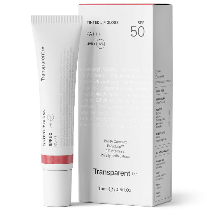 Transparent Lab Tinted Lipgloss Spf - Rose 15ml