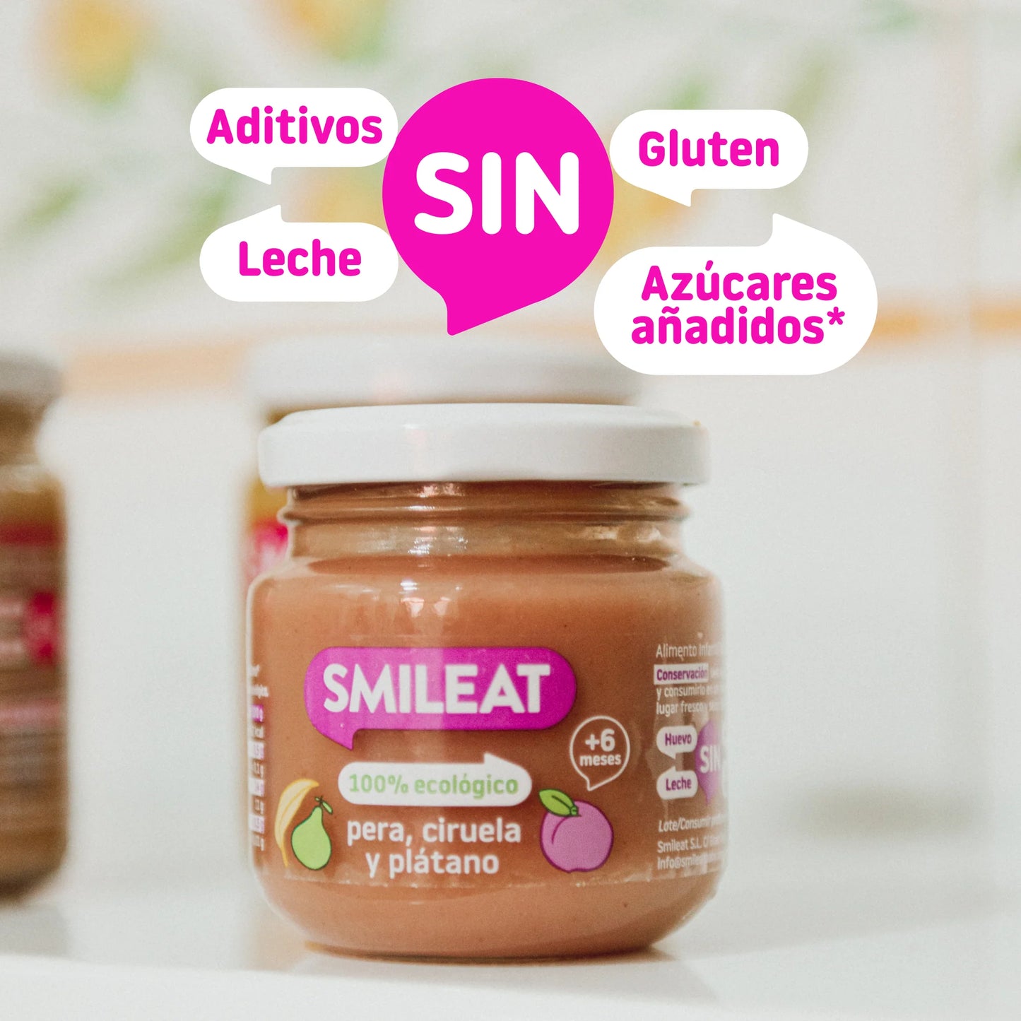 SMILEAT Tarrito Ecológico Tres Frutas 130g-4