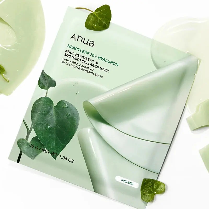 Anua Heartleaf 70 Beruhigende Collagen Maske 4er Pack 38g