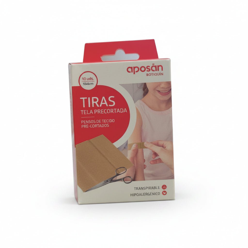 Aposan Tiras de Tela Precortada 10x6cm 10 unidades