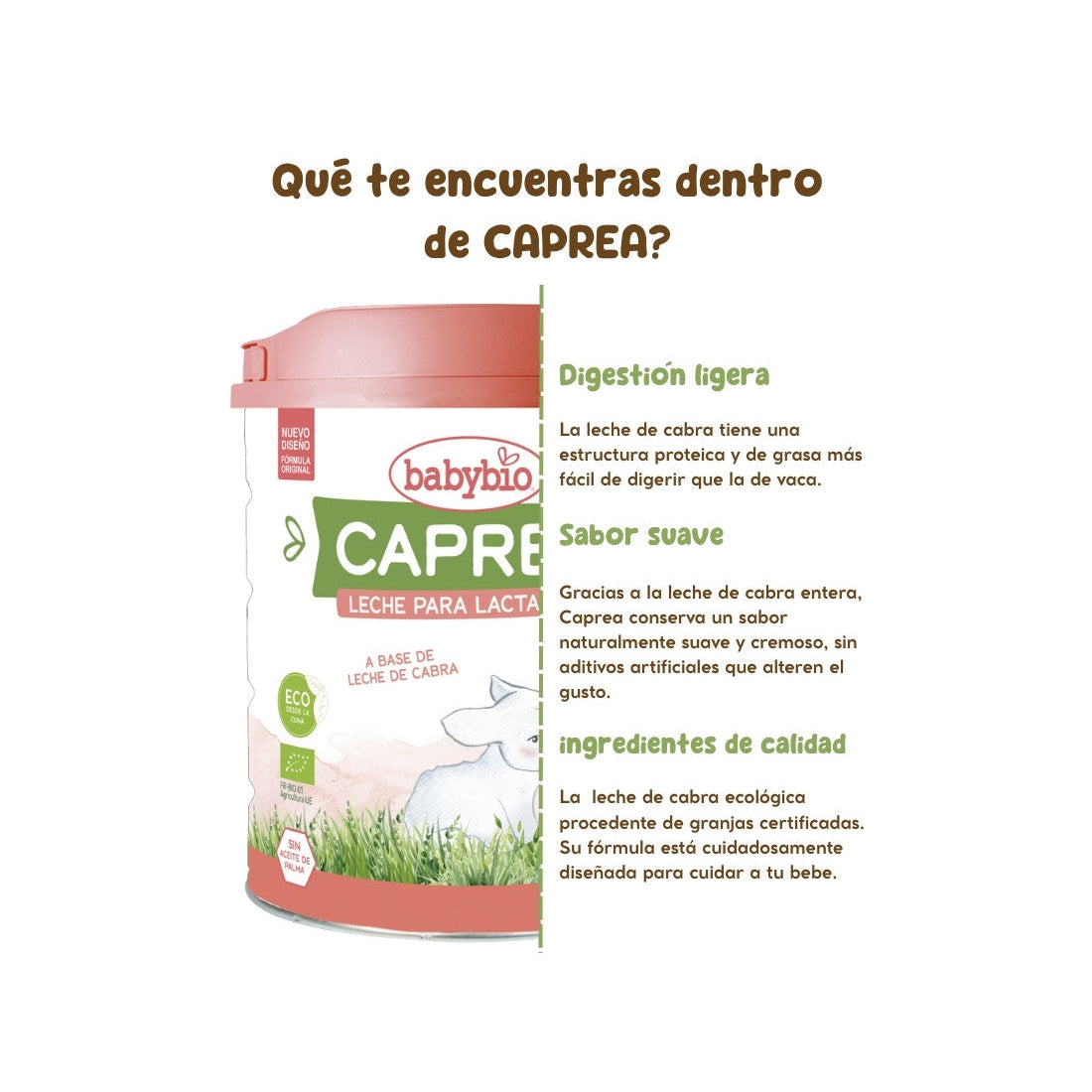BABYBIO Caprea 1 BIO Starter Latte di Capra 0-6m 800g