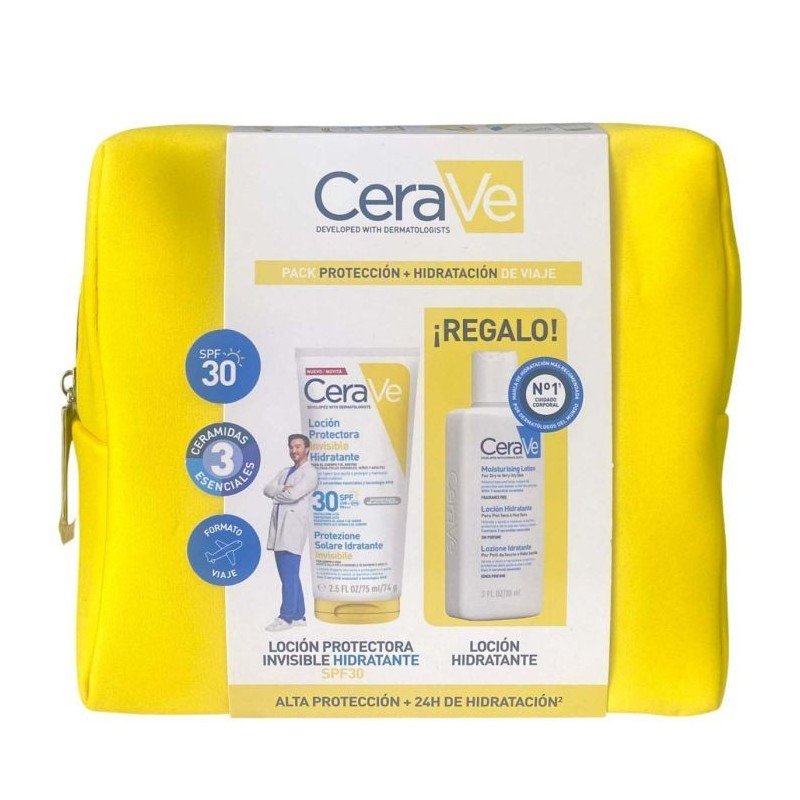 CeraVe Pack Viaje Protección SPF30 75ml + Hidratante 88ml