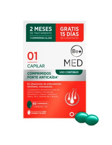 Be+ Med Capilar Uso Continuo Forte Complemento Alimenticio 60 comprimidos-3