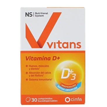 Nutritional System Vitans Vitamina D+ Cápsulas 30 uds-2