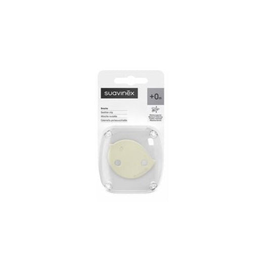 SUAVINEX Broche de Pinza Decorado (Pajarito Beige) 1un
