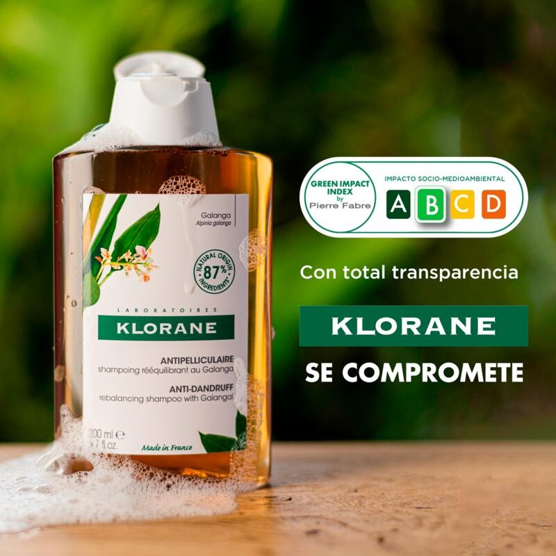 Klorane Champú Anticaspa Trattante Ri-equilibrante alla Galanga 200 ml