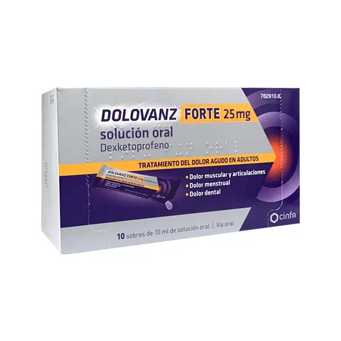 Dolovanz Forte 25 mg 10 Sobres Solución Oral