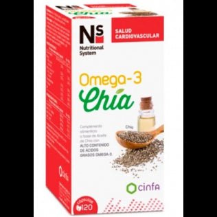 Nutritional System Omega-3 Chía Complemento alimenticio 120 cápsulas-3