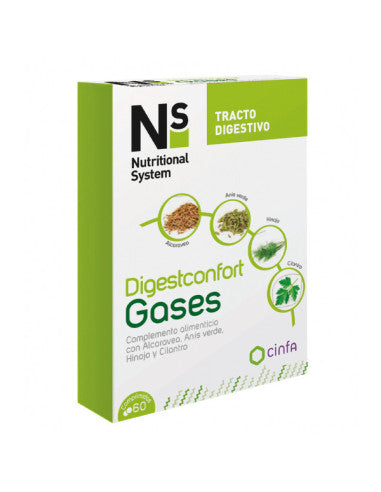 Nutritional System Digestconfort Gases Suplemento 60 cápsulas-1