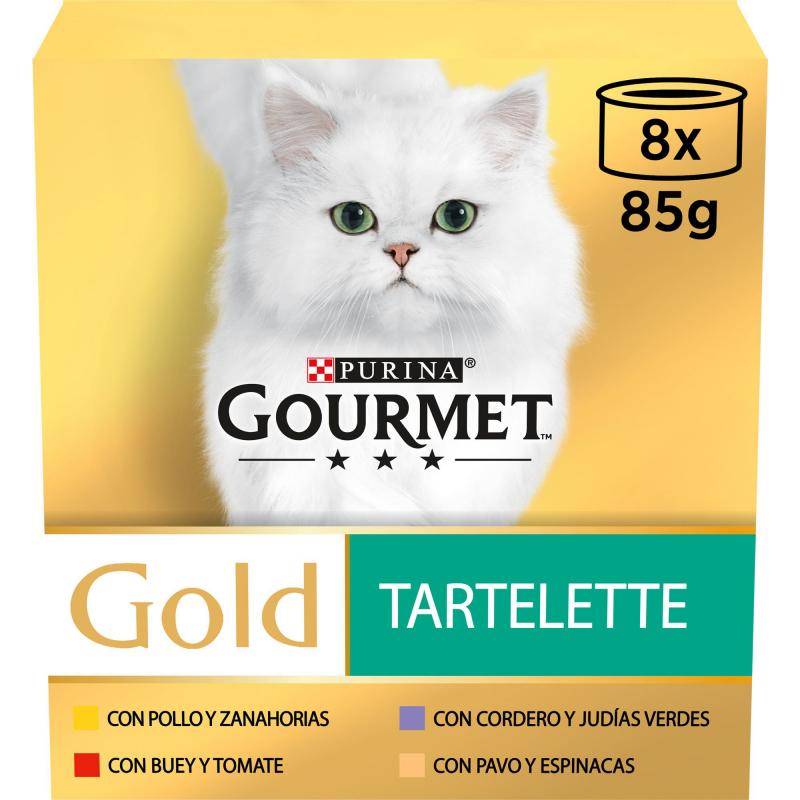 Purina Gourmet Gold Multi Mega Tartalette Húmeda Pack Ahorro 96×85g