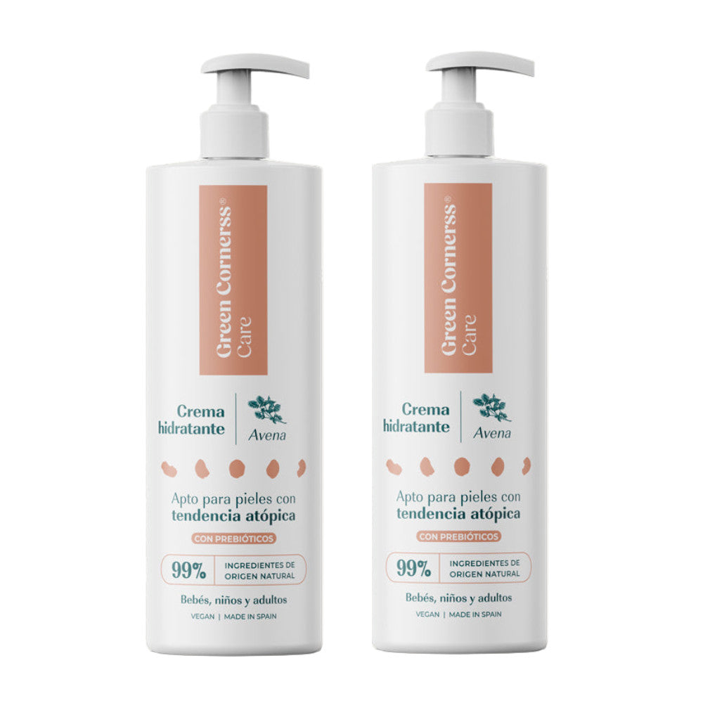 Green Cornerss Care Crema Hidratante de Avena 2x280 ml