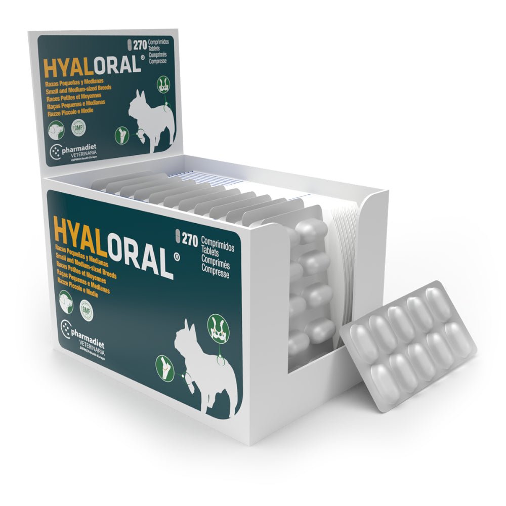 Pharmadiet Hyaloral Clasic Chondroprotective for Small and Medium Breed Dogs 270 cpr