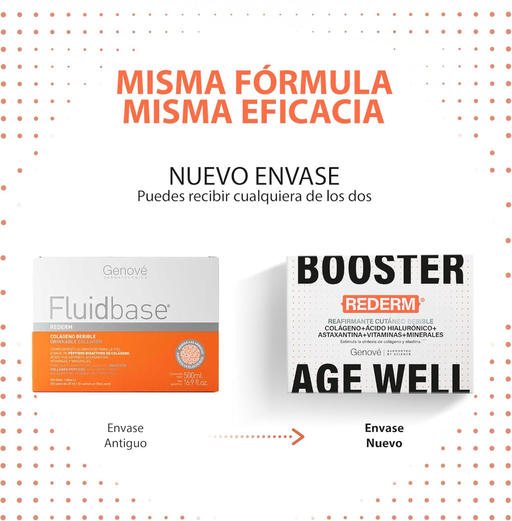 Fluidbase Rederm Colágeno Bebible Sobres 20x25 ml