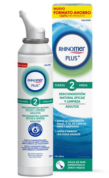 Rhinomer Plus+ F2 Solución Limpieza Nasal 200ml