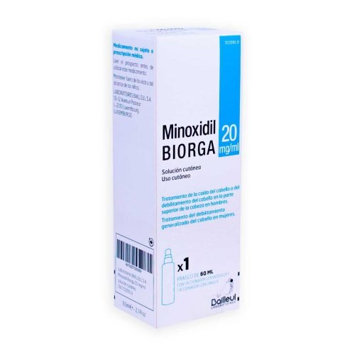 Minoxidil Biorga 20 mg/ml Solución Cutanea 1 Frasco 60 ml