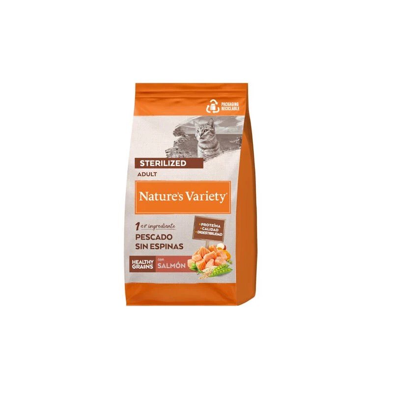 Nature's Variety Cat Hg Salmón Natural 3Kg