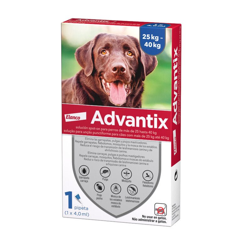Elanco Advantix +25 Kg 24 Pipetten