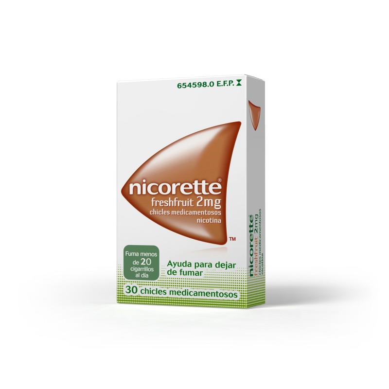 Nicorette Freshfruit 2 mg 30 Chicles Medicamentosos