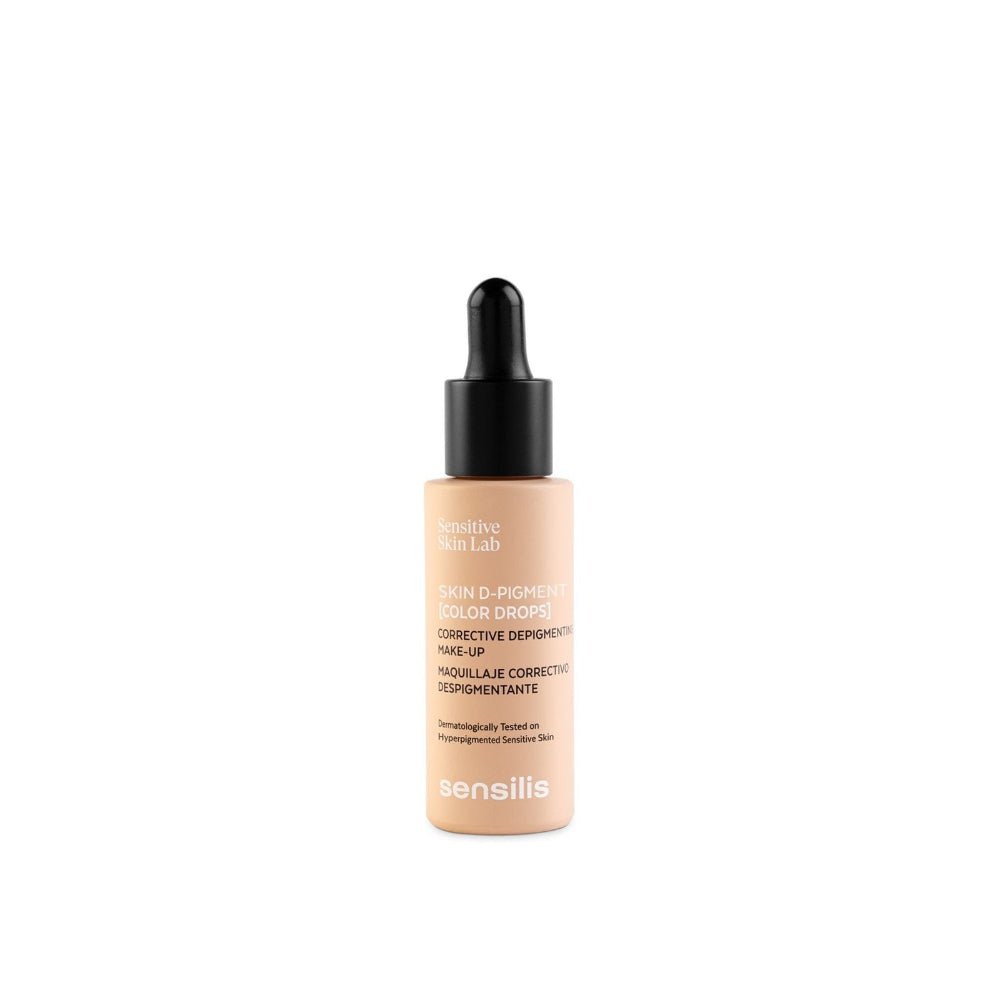 Sensilis Skin D-Pigment Color Drops Maquillaje Correctivo Despigmentante Color Beige Dorado 30 ml