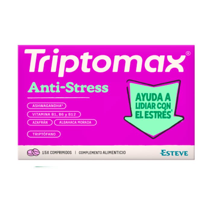 Triptomax Anti Stress Suplemento 15 Comprimidos