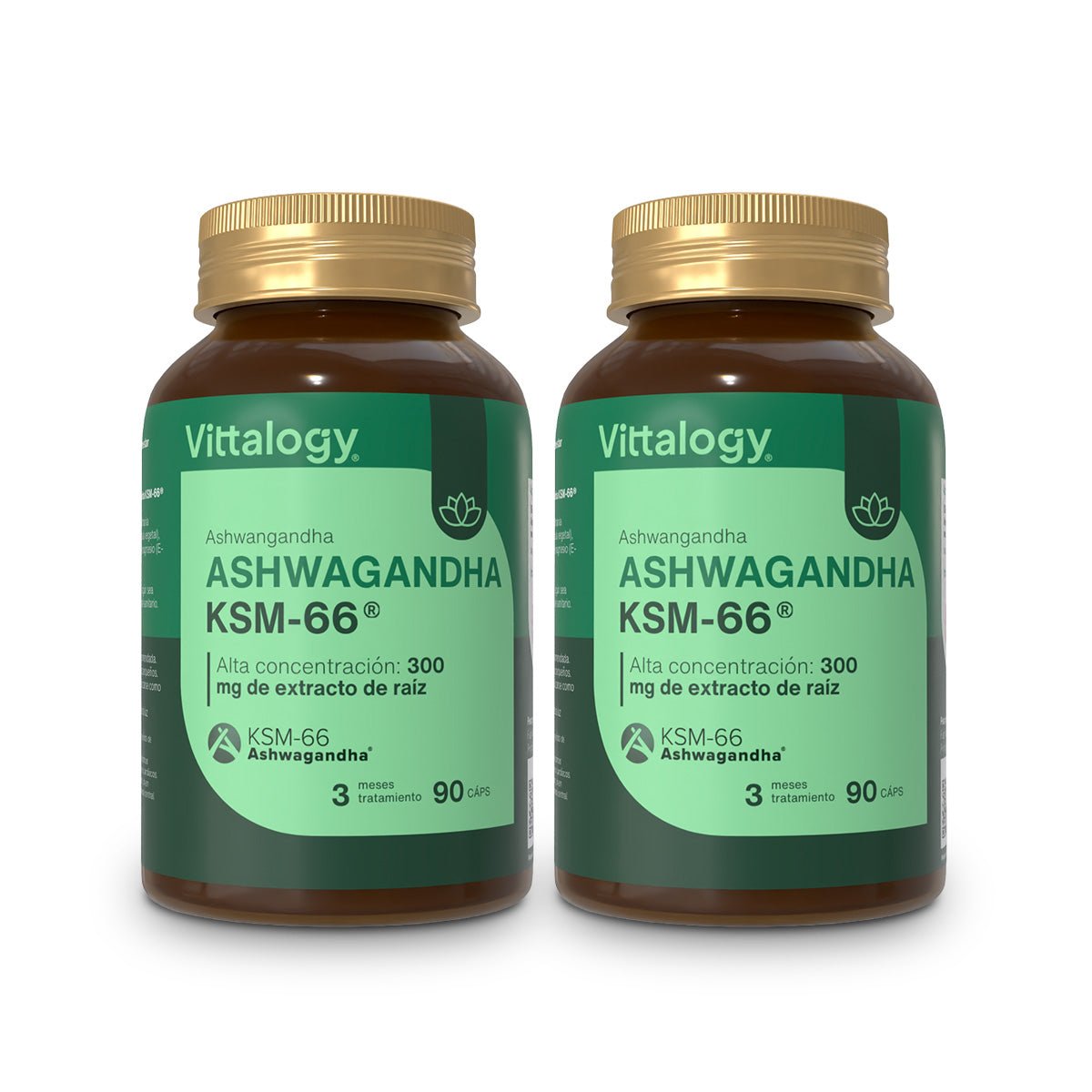 Vittalogy KSM-66 Ashwagandha - 90 cápsulas (Pack de 3)
