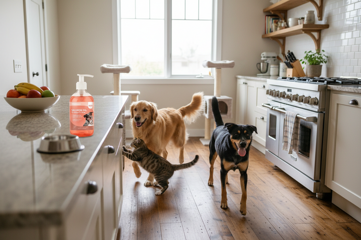 ¿Para qué sirve el aceite de salmón para perros y gatos?
