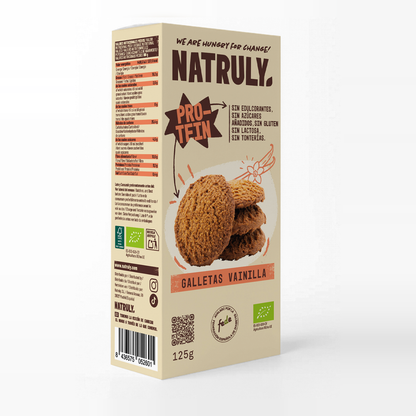 Natruly Galletas Proteicas sabor Vainilla BIO 125g