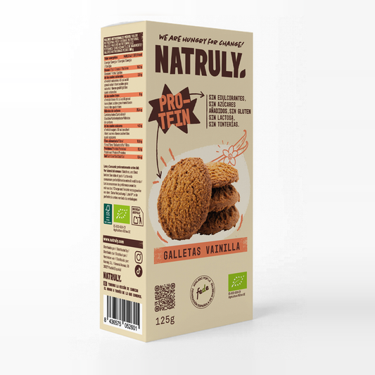 Natruly Galletas Proteicas sabor Vainilla BIO 125g