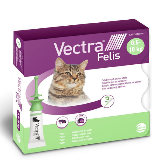 Vectra Felis Pipetas Antiparasitarias para Gatos 0,6 10 Kg 3un