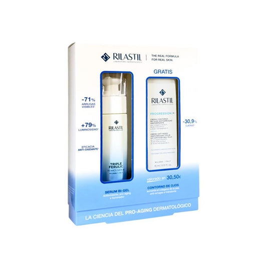 Rilastil Multirepair Triple Ferulic Serum Bi-Gel 30ml + Contorno de Ojos 15ml REGALO-1