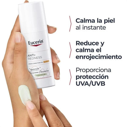 Eucerin Anti-Redness Correcting Day Cream SPF30 – green tint moisturiser