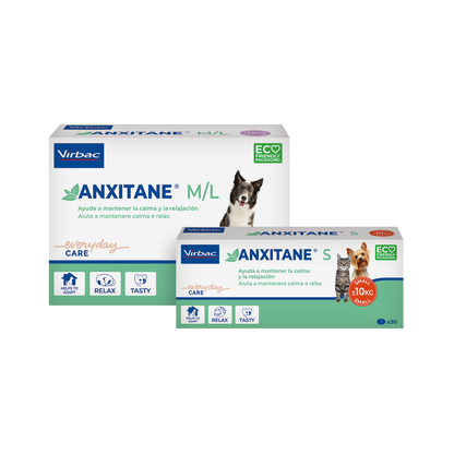 Virbac Anxitane S Supplément Nutritionnel Antipânico 30 comprimés