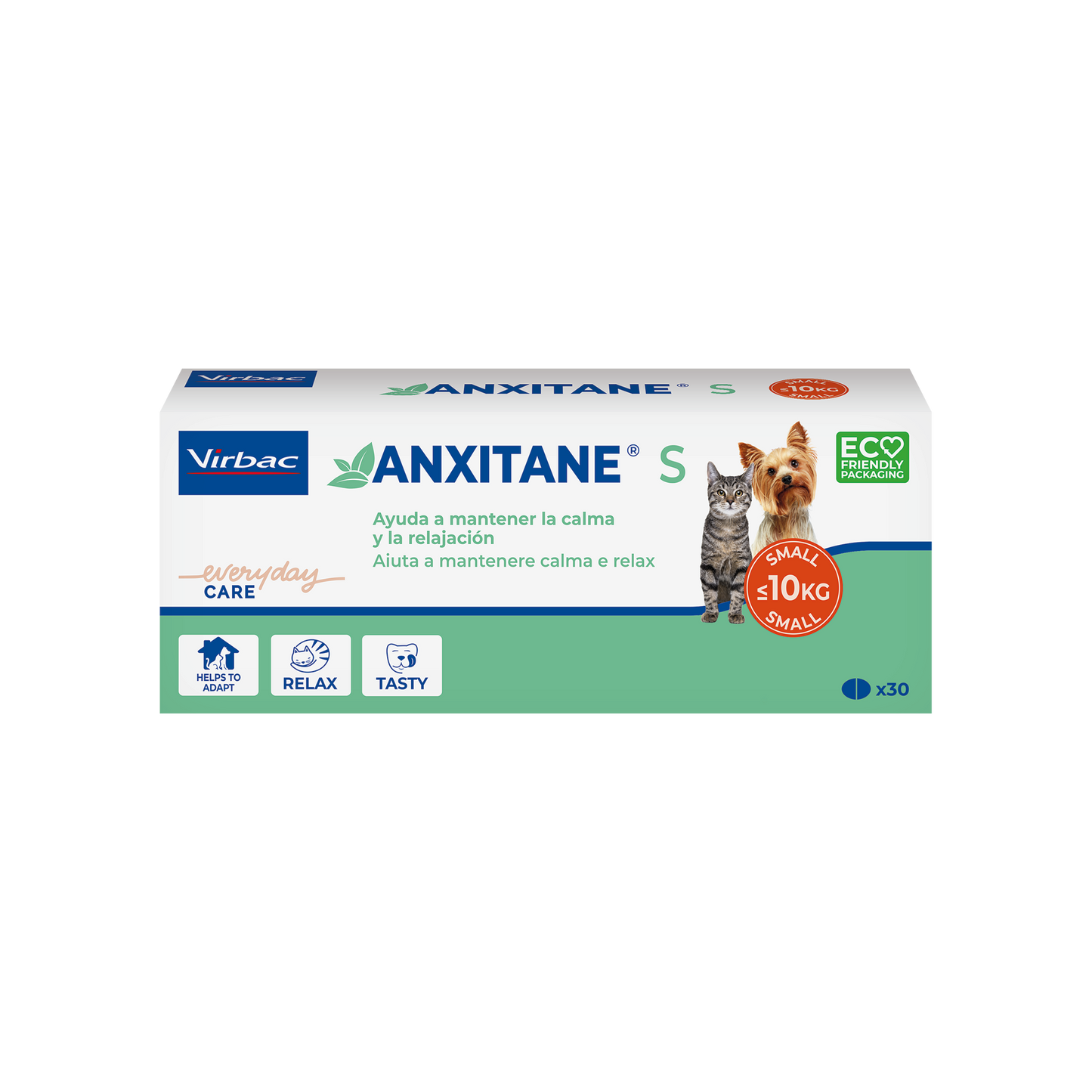 Virbac Anxitane S Supplément Nutritionnel Antipânico 30 comprimés