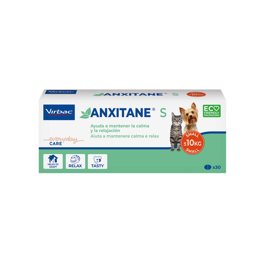 Virbac Anxitane S Suplemento Nutricional Antipánico 30 comprimidos